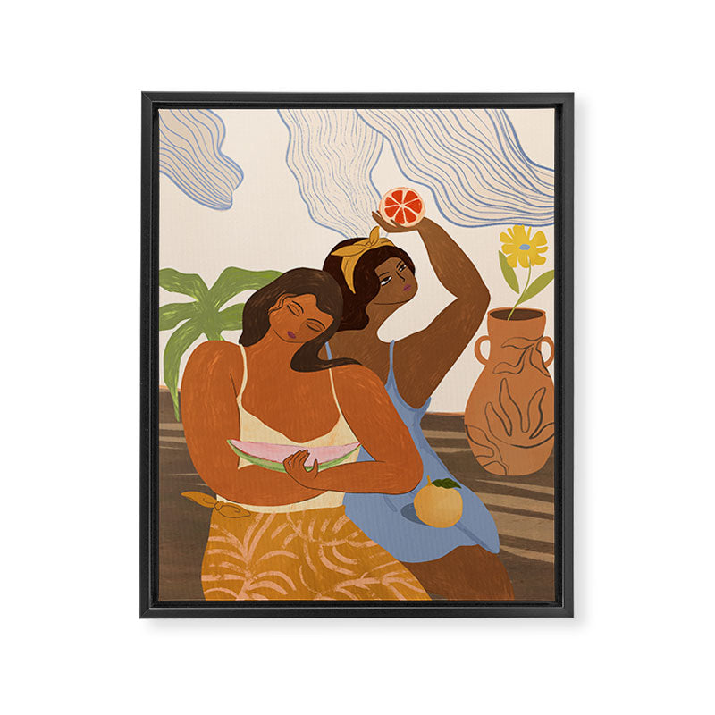 Fruity Friends Framed Canvas Print Gallery Image 6