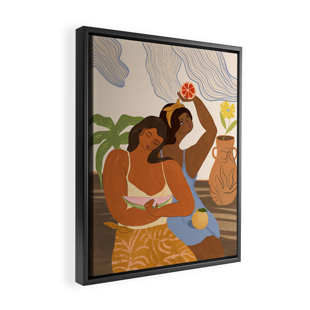Fruity Friends Framed Canvas Print Gallery Image 2