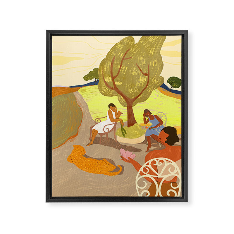 Gossip Session Framed Canvas Print Gallery Image 6