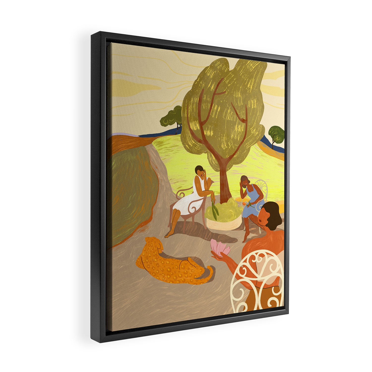 Gossip Session Framed Canvas Print Gallery Image 2