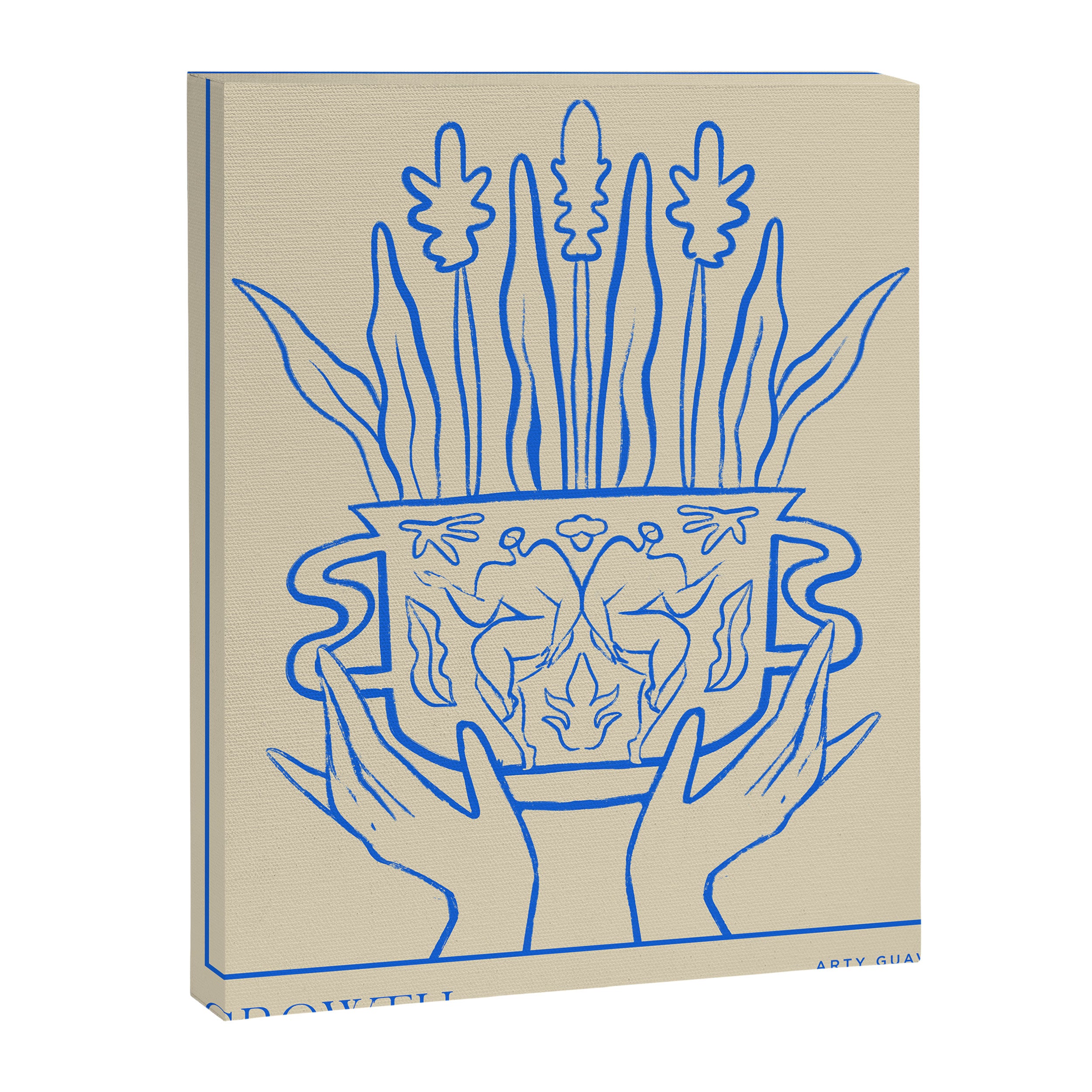 Growth Line Art Canvas Print Gallery Image 6