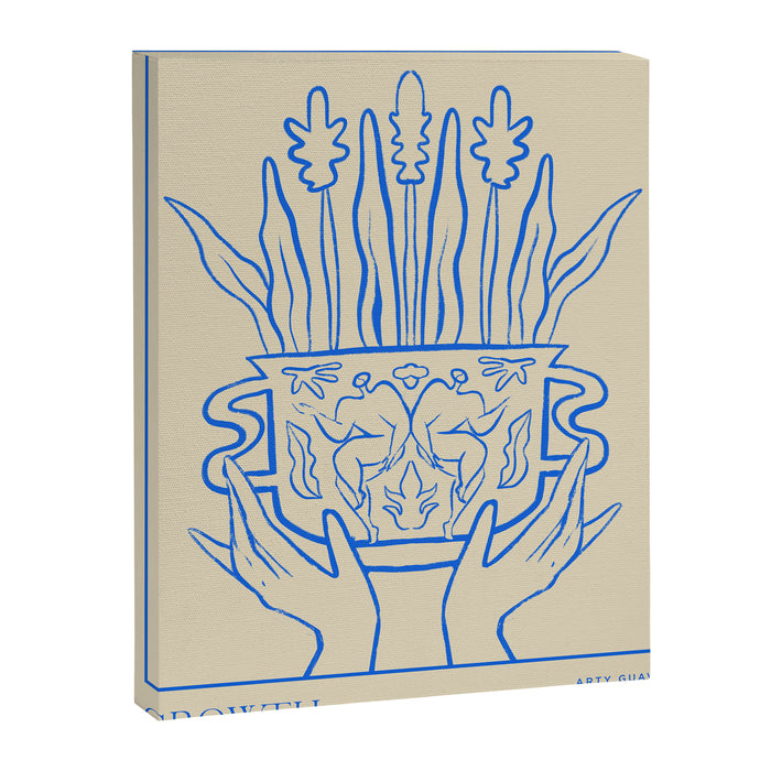 Growth Line Art Canvas Print Gallery Image 1