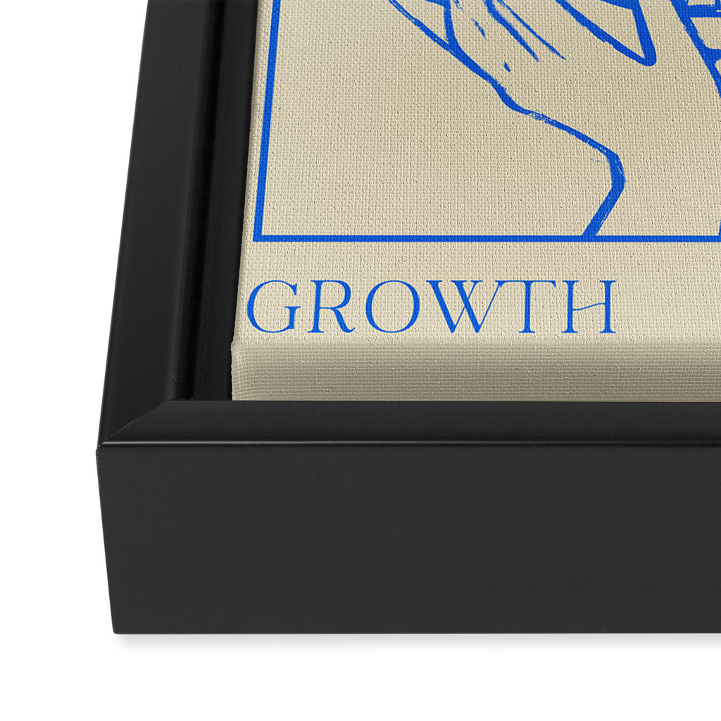 Growth Line Art Framed Canvas Print Gallery Image 3