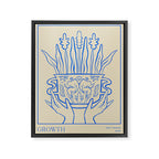 Growth Line Art Framed Canvas Print Gallery Image 6