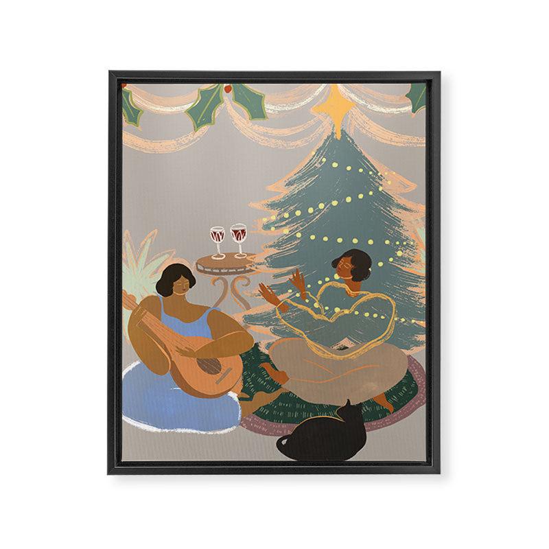 Happy Holidays Framed Canvas Print Gallery Image 6