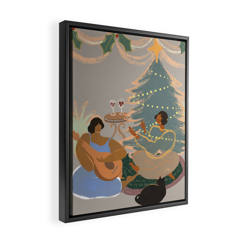 Happy Holidays Framed Canvas Print Gallery Image 2