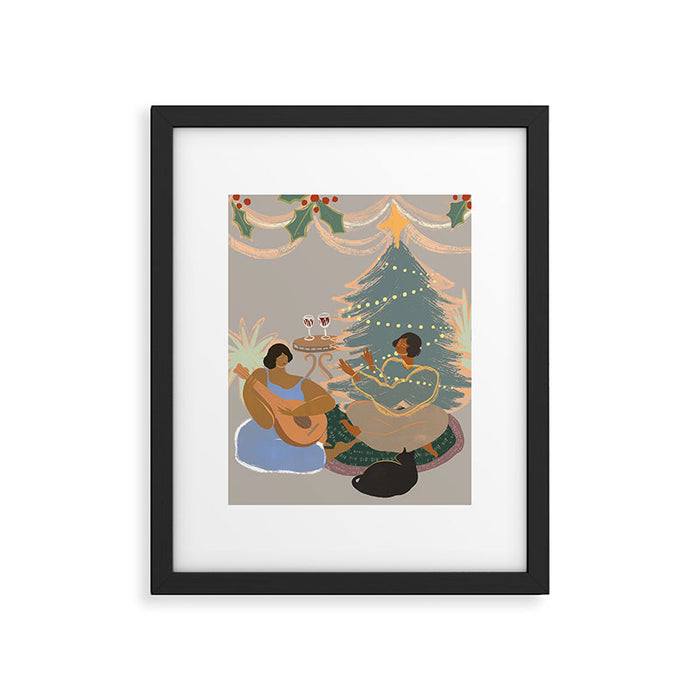 Happy Holidays Framed Art Print Gallery Image 1