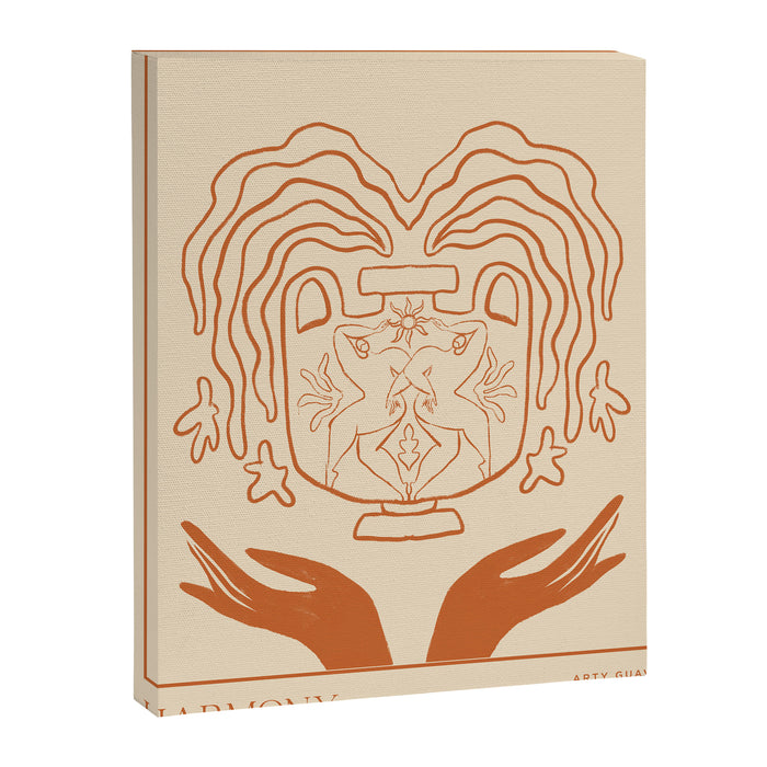 Harmony Line Art Canvas Print Gallery Image 1