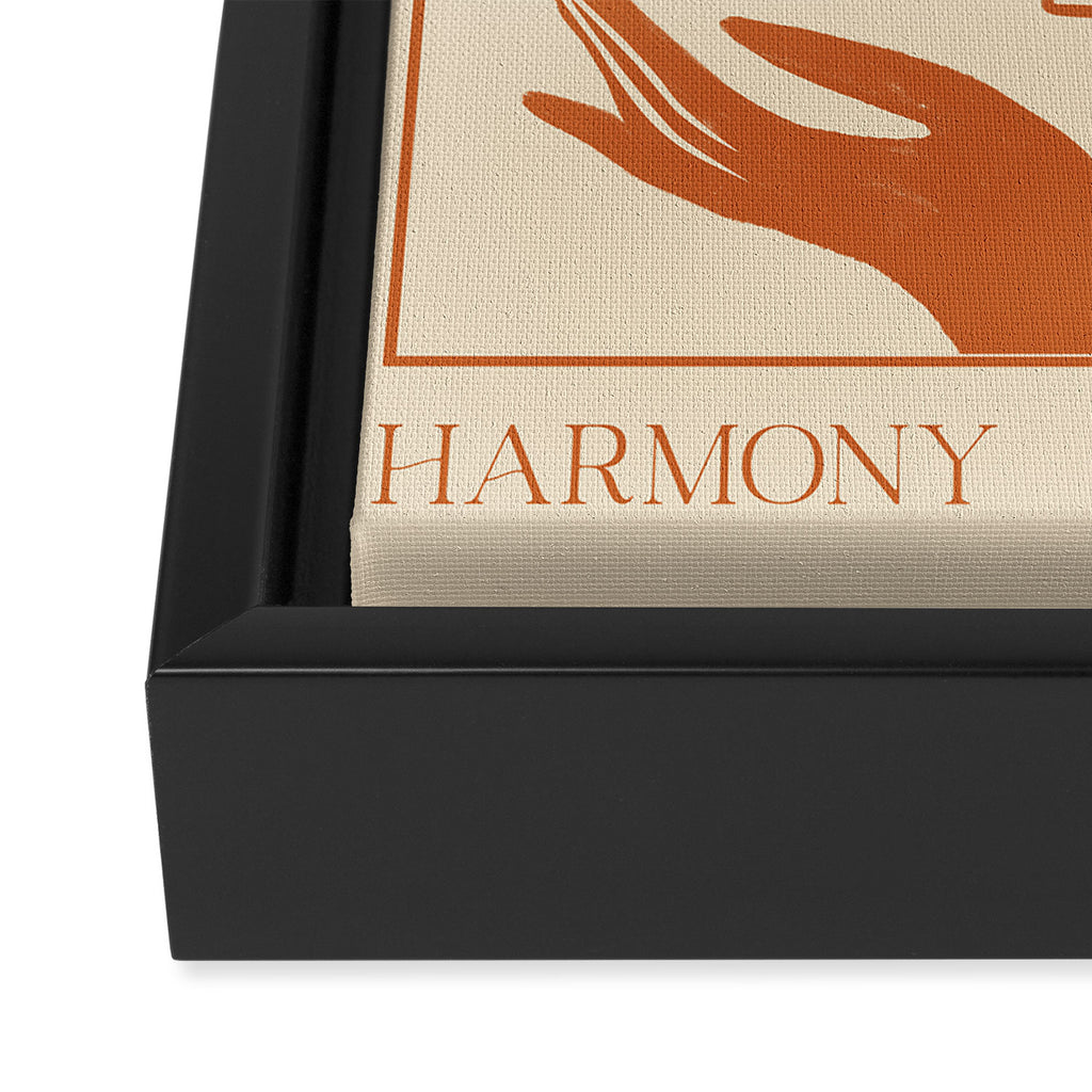 Harmony Line Art Framed Canvas Print Gallery Image 3