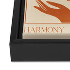 Harmony Line Art Framed Canvas Print Gallery Image 3