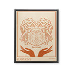 Harmony Line Art Framed Canvas Print Gallery Image 6