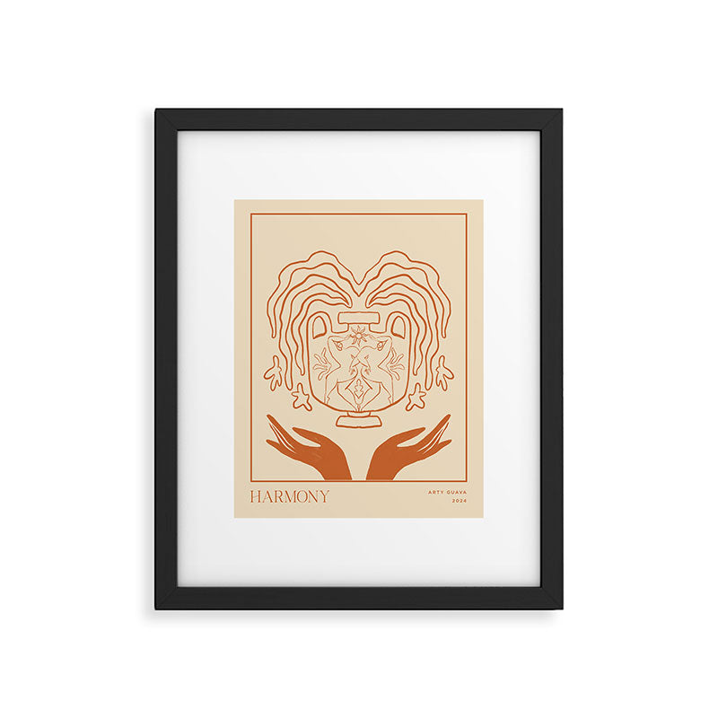 Harmony Line Art Framed Art Print Gallery Image 5