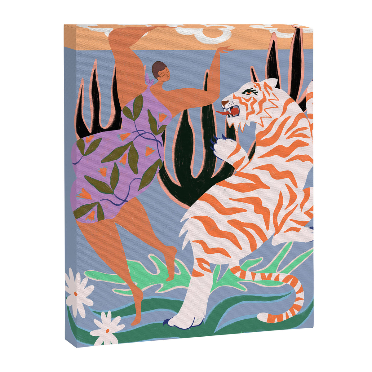 Hello Tiger Canvas Print Gallery Image 6
