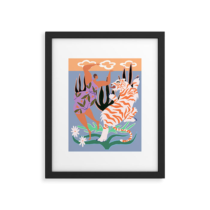 Hello Tiger Framed Art Print Gallery Image 1