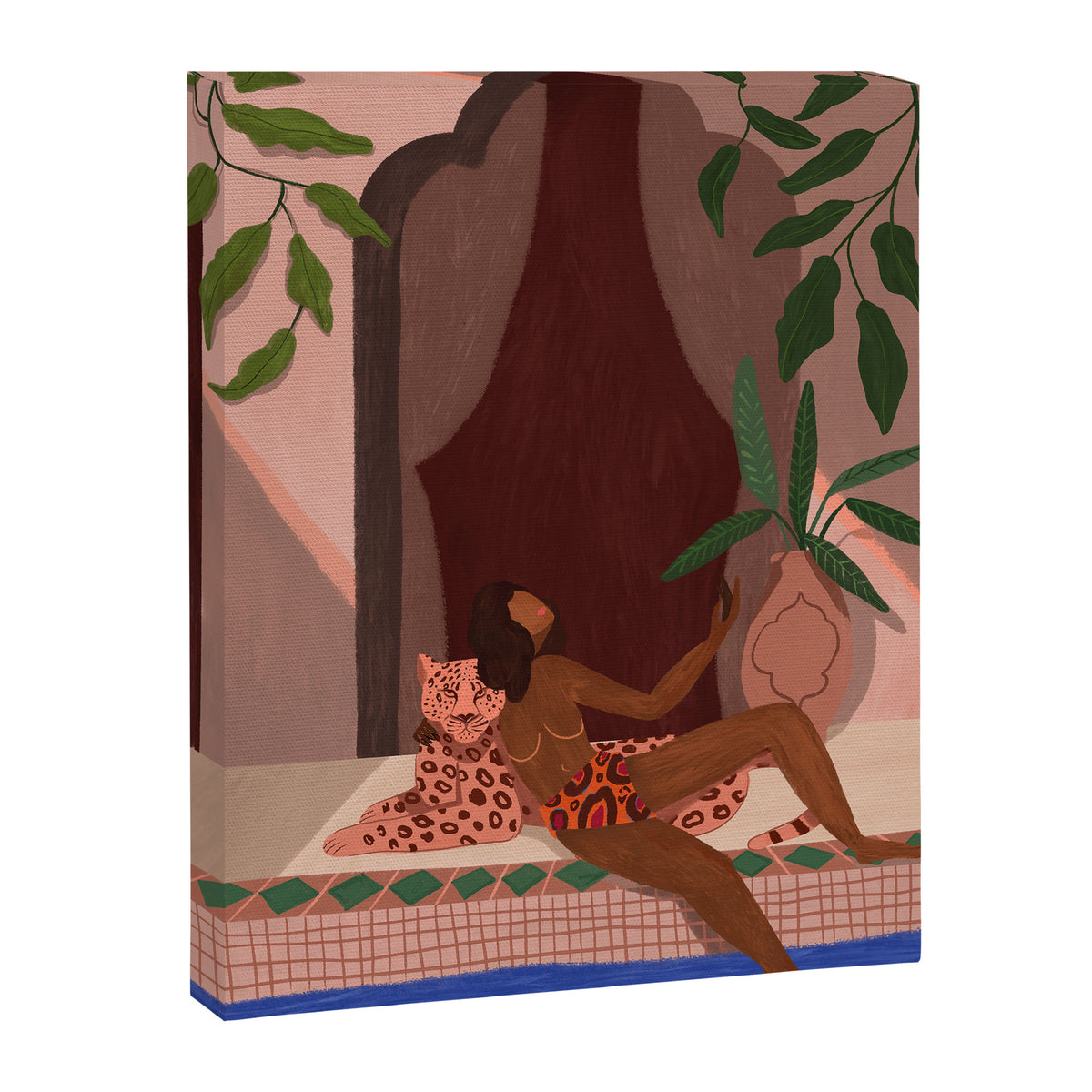 Holiday with my Leapord Canvas Print Gallery Image 6