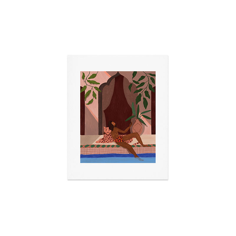 Holiday with my Leapord Art Print Gallery Image 1