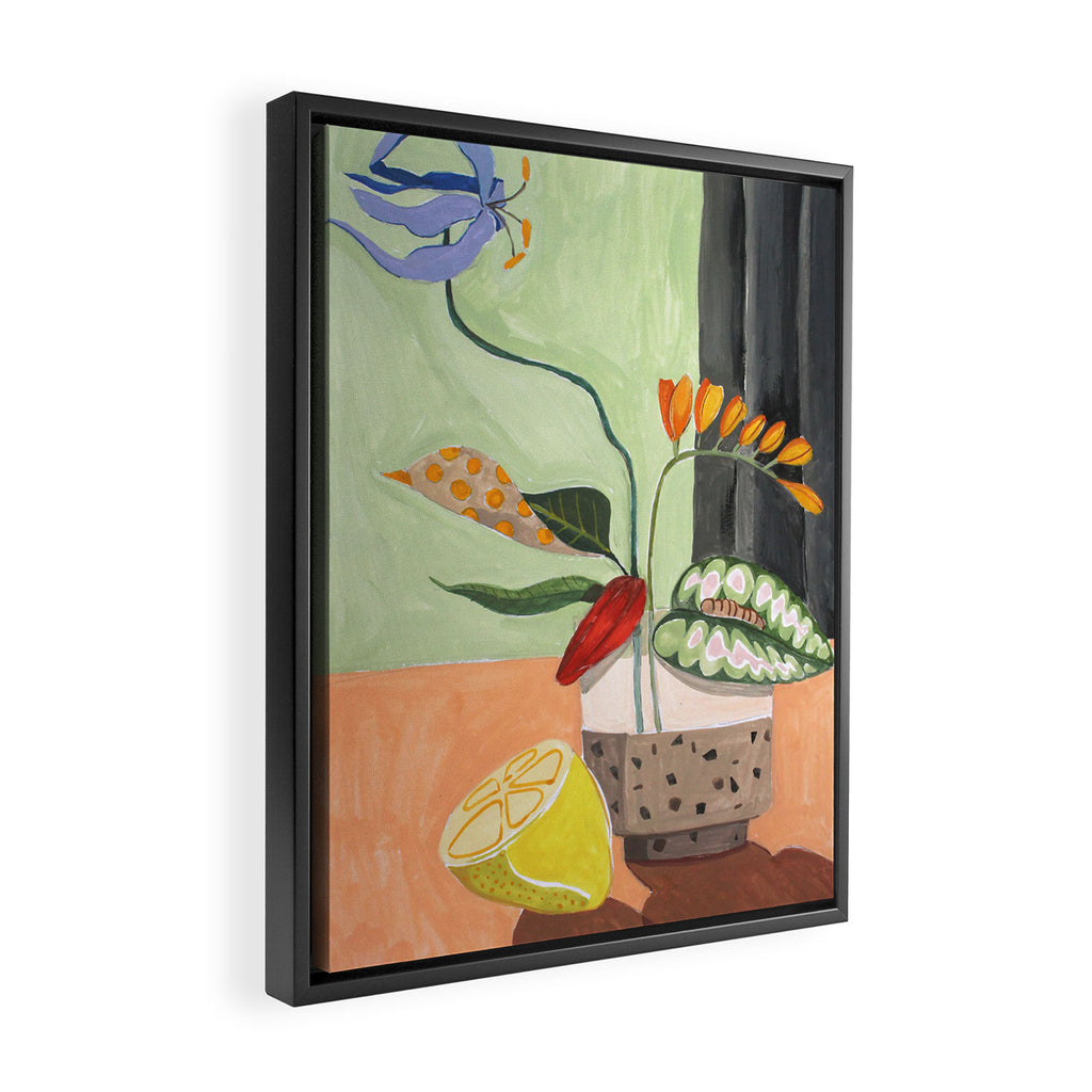 Ikebana Framed Canvas Print Gallery Image 2