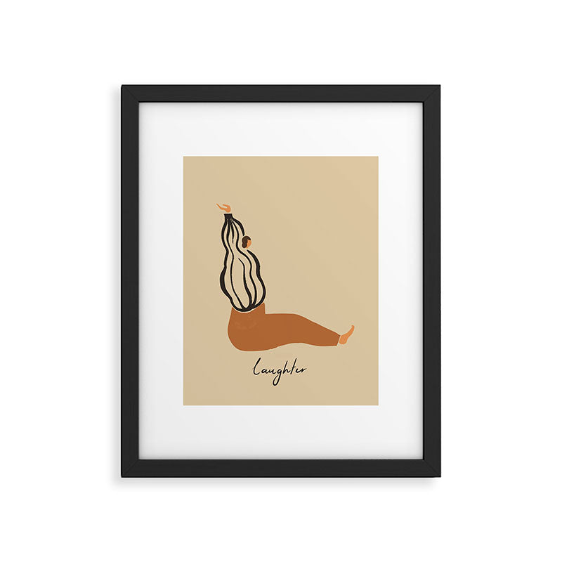 L for Laughter Framed Art Print Gallery Image 5