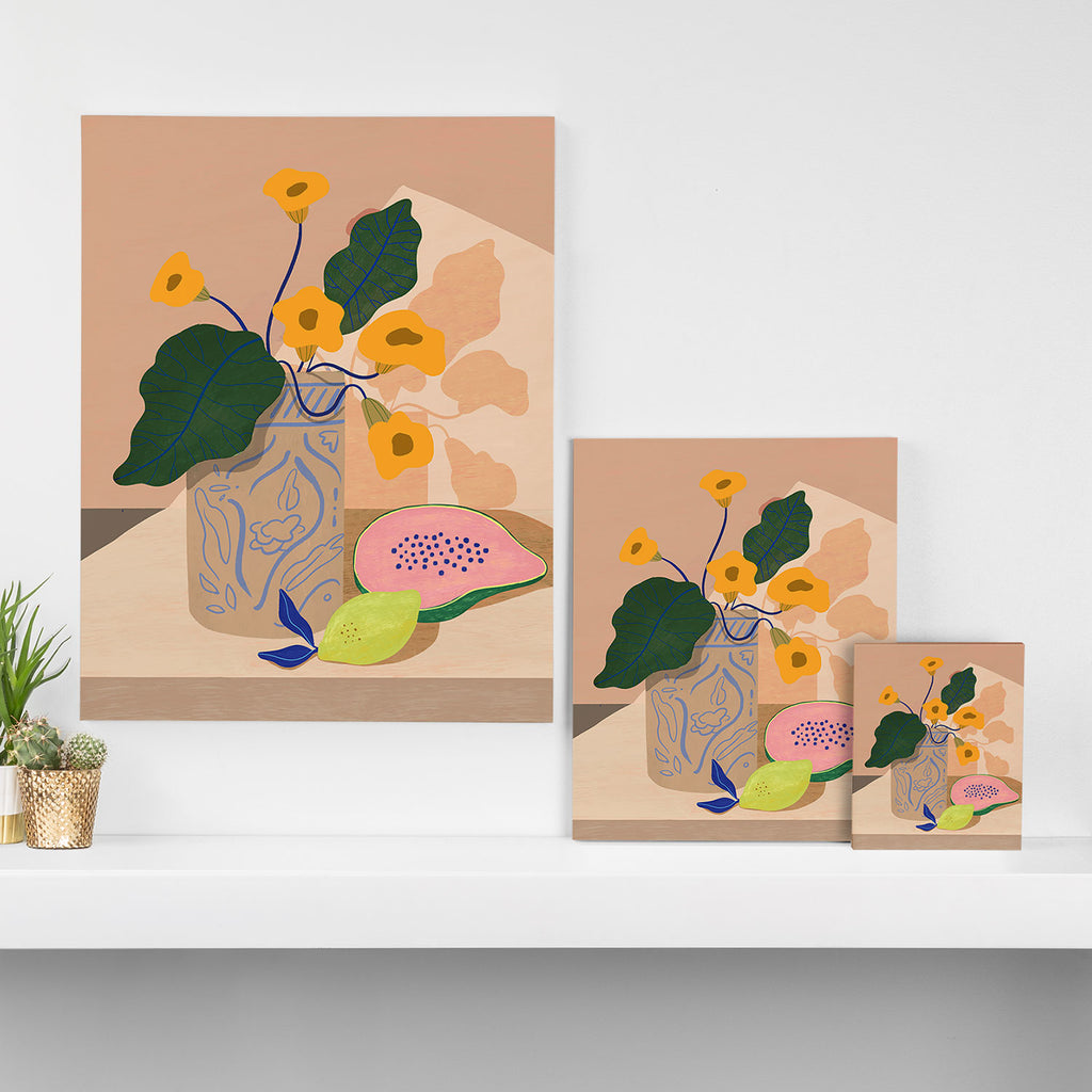 Lemon Papaya Canvas Print Gallery Image 3