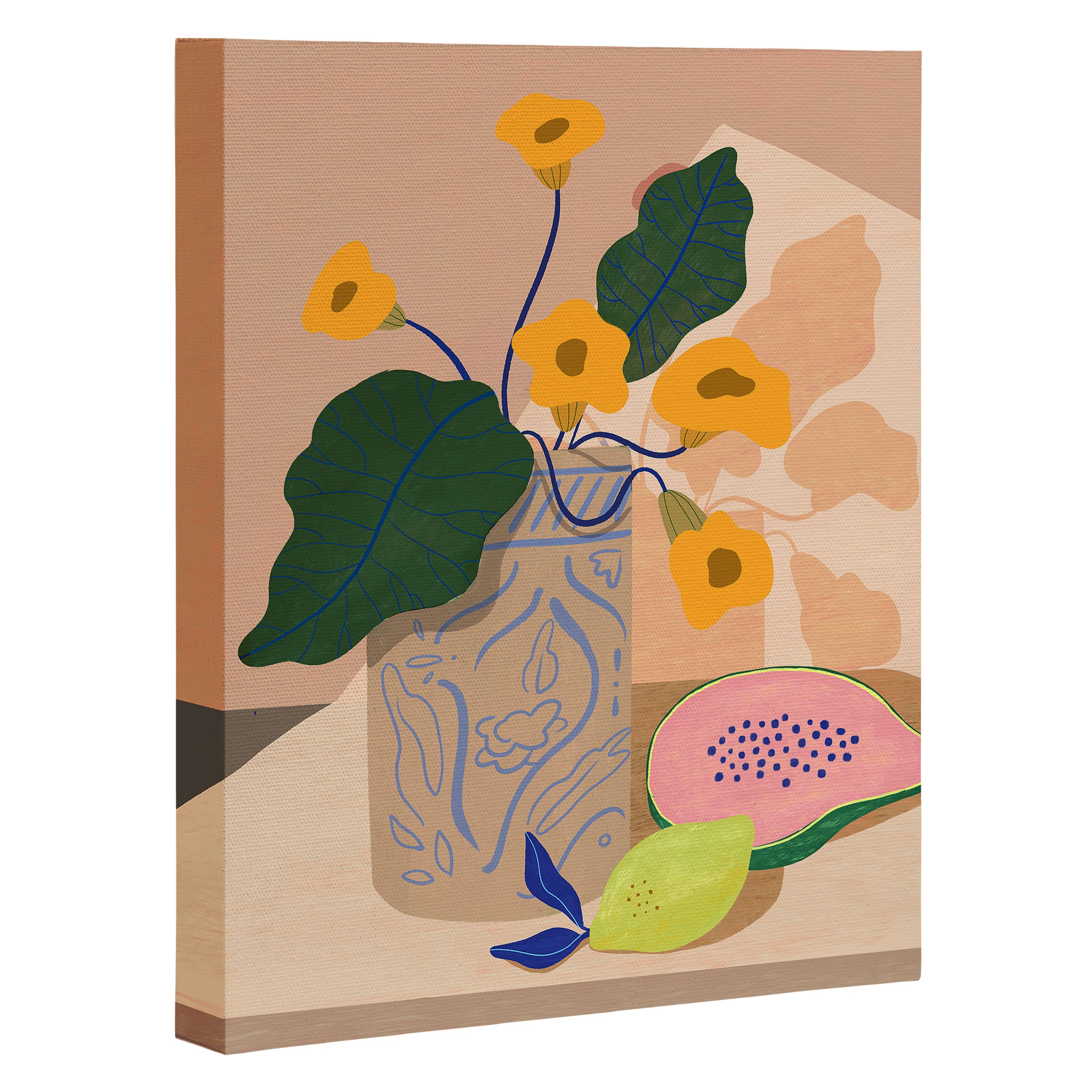 Lemon Papaya Canvas Print Gallery Image 3