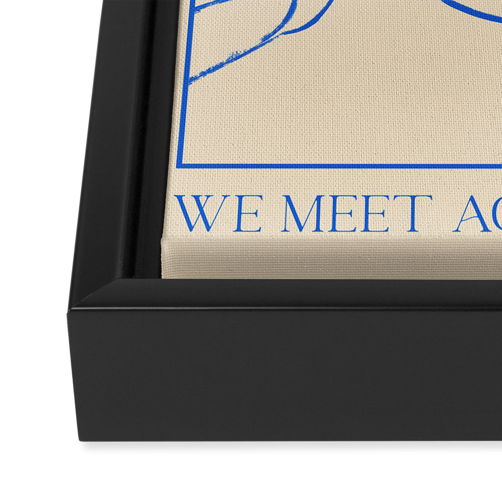 Let's Meet Again Line Art Framed Canvas Print Gallery Image 3