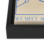 Let's Meet Again Line Art Framed Canvas Print Gallery Image 3