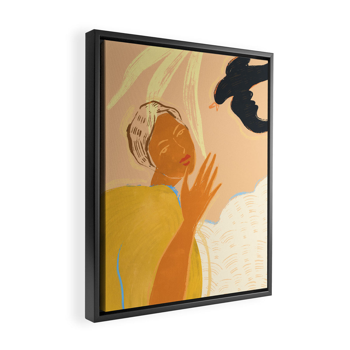 Lil Birdy Told Me Framed Canvas Print Gallery Image 2
