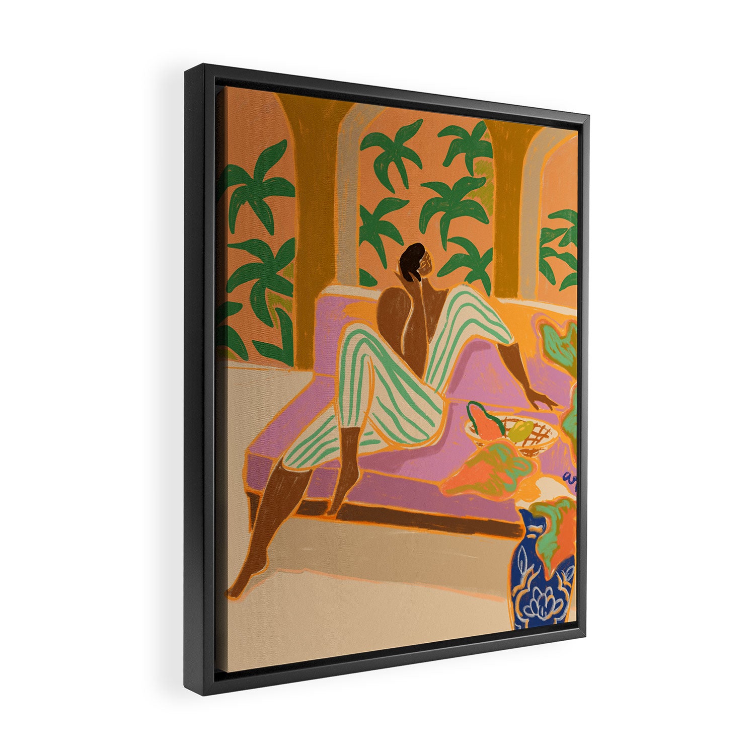 Lounging at Twillight  Framed Canvas Print Gallery Image 2