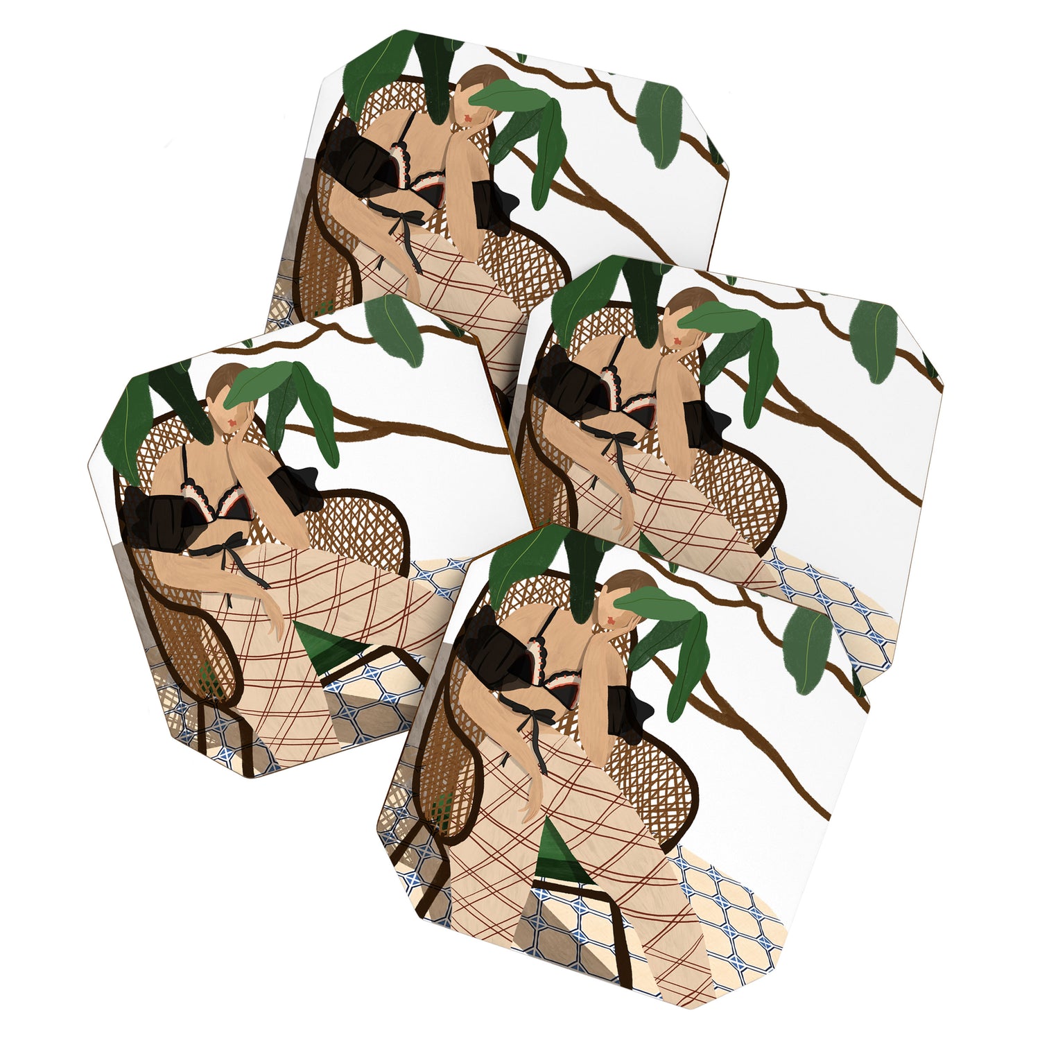 Lounging in my rattan chair Coaster Gallery Image 1