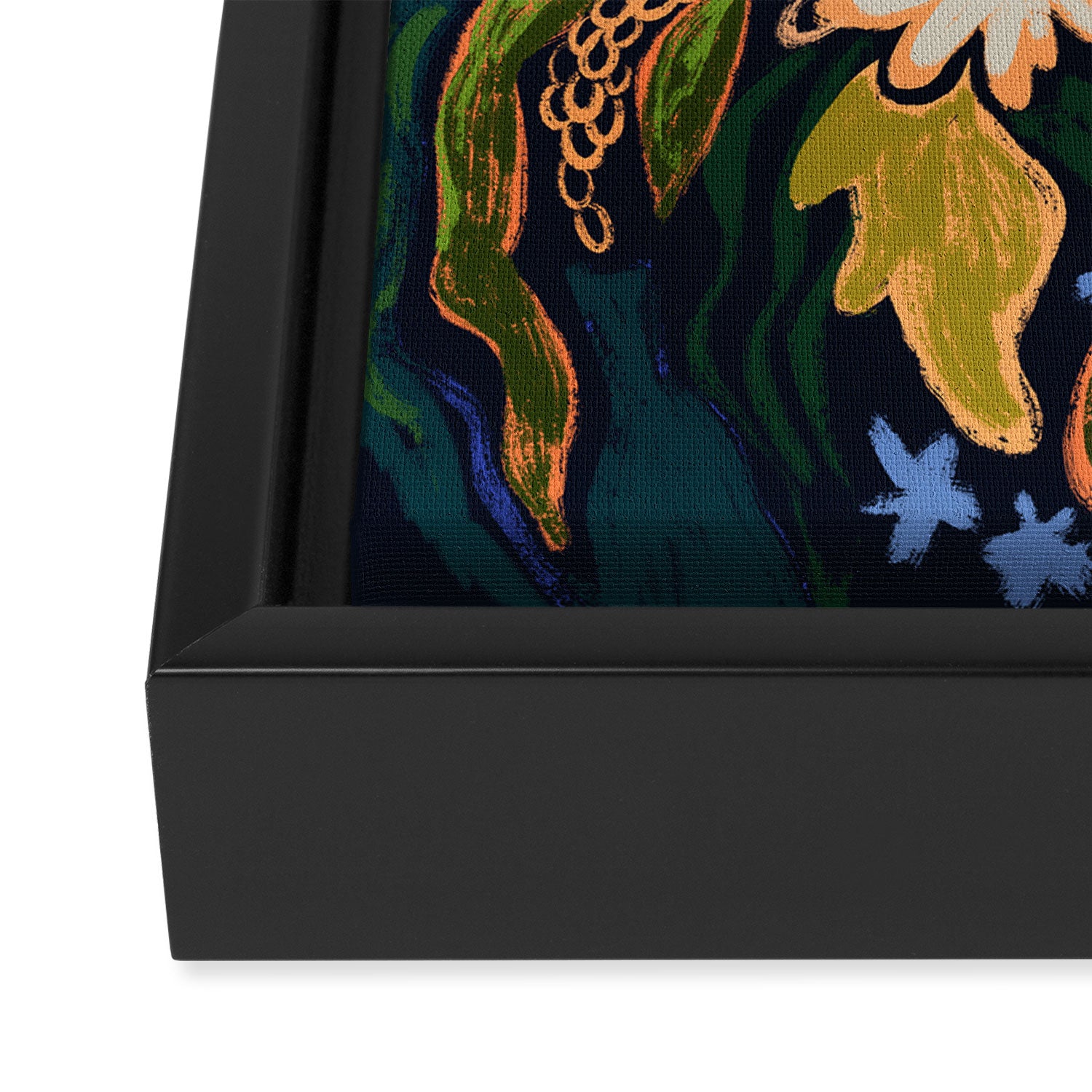 Midnight Garden Framed Canvas Print Gallery Image 3
