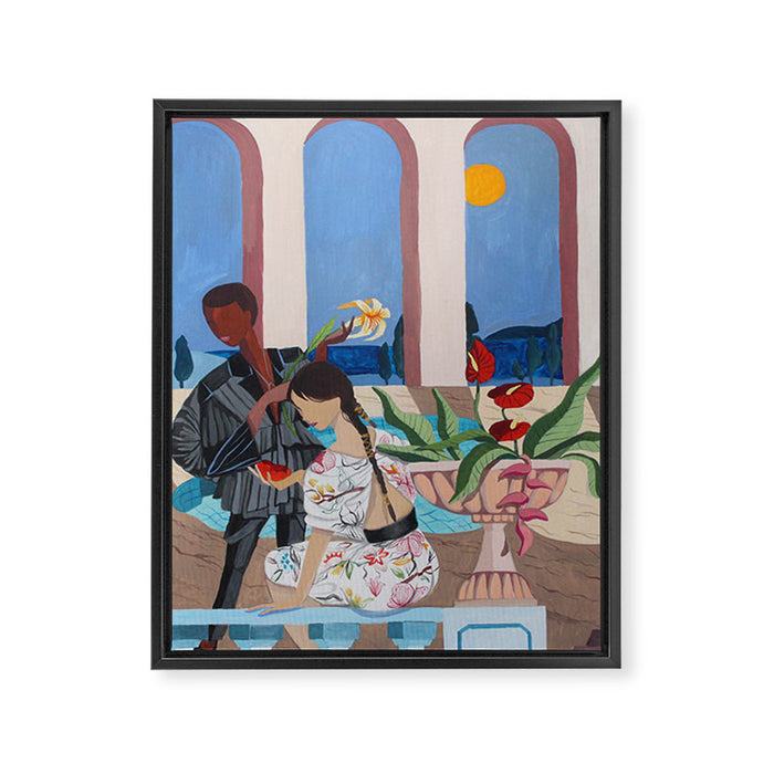 Midnight Rendezvous Framed Canvas Print Gallery Image 1