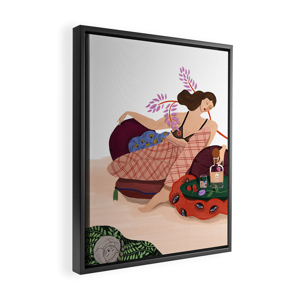 Monday Mood Framed Canvas Print Gallery Image 2