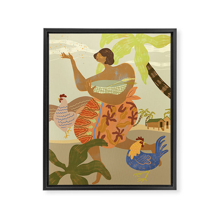 Morning Ritual Framed Canvas Print Gallery Image 1