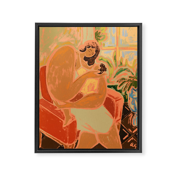 Mother's Hug Framed Canvas Print Gallery Image 1