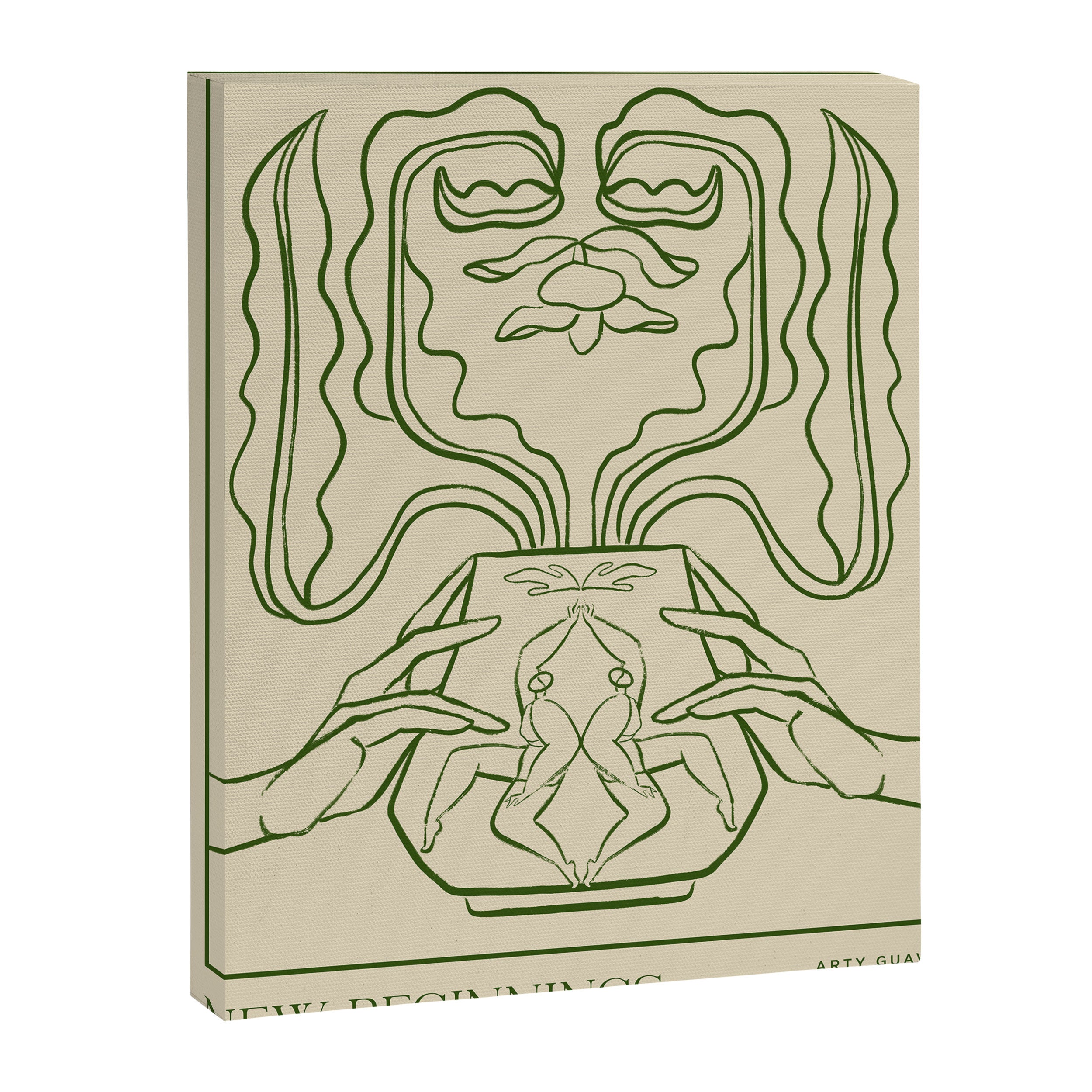 New Beginnings Line Art Canvas Print Gallery Image 6