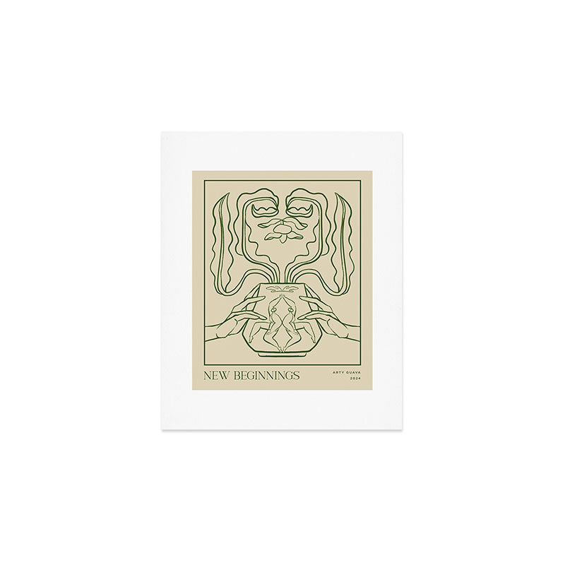 New Beginnings Line Art Art Print Gallery Image 1