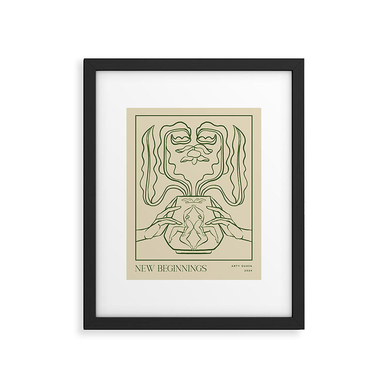 New Beginnings Line Art Framed Art Print Gallery Image 5