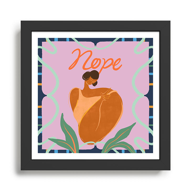 Nope Framed Art Print Gallery Image 1