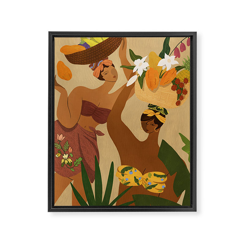 Opps I dropped my Papaya Framed Canvas Print Gallery Image 6