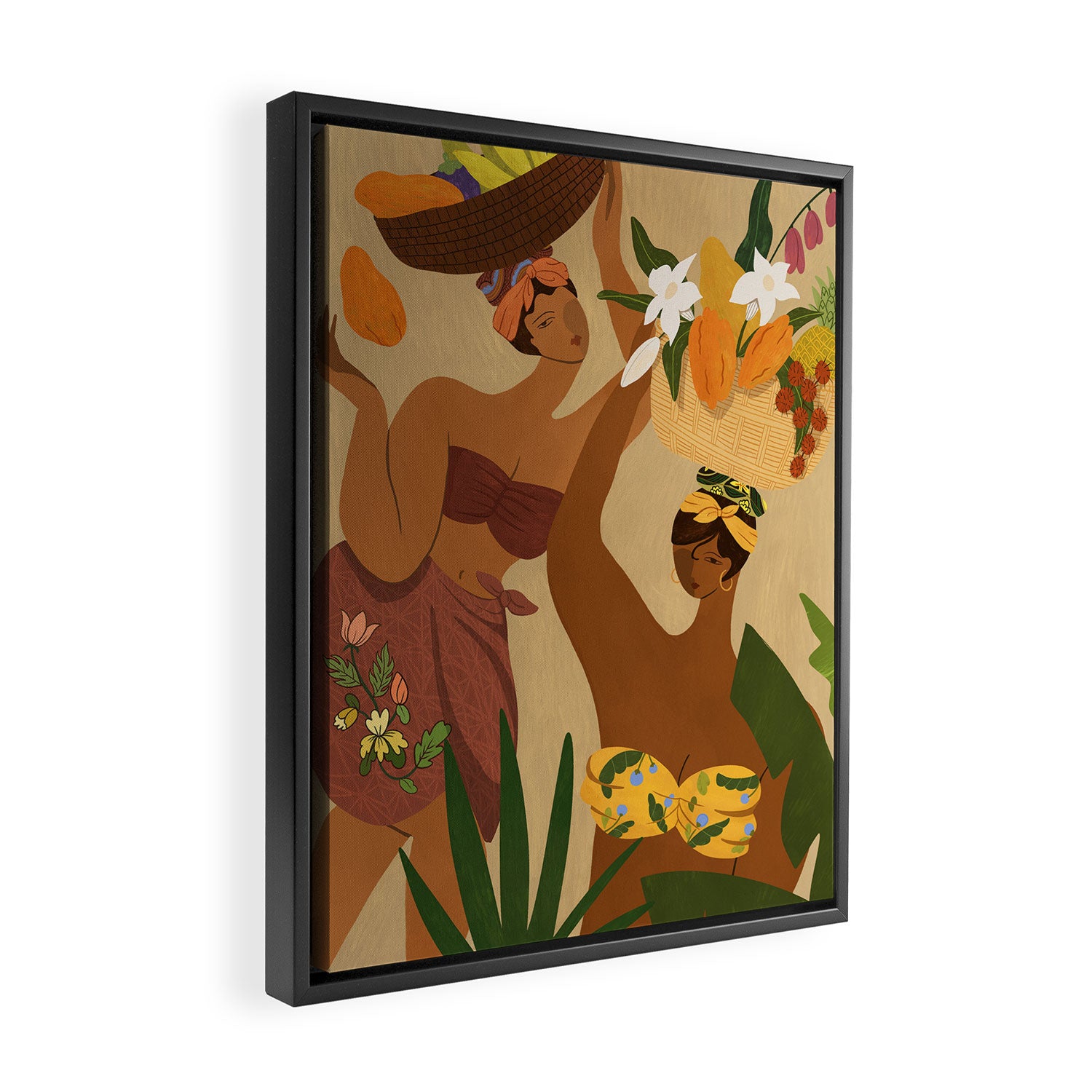Opps I dropped my Papaya Framed Canvas Print Gallery Image 2