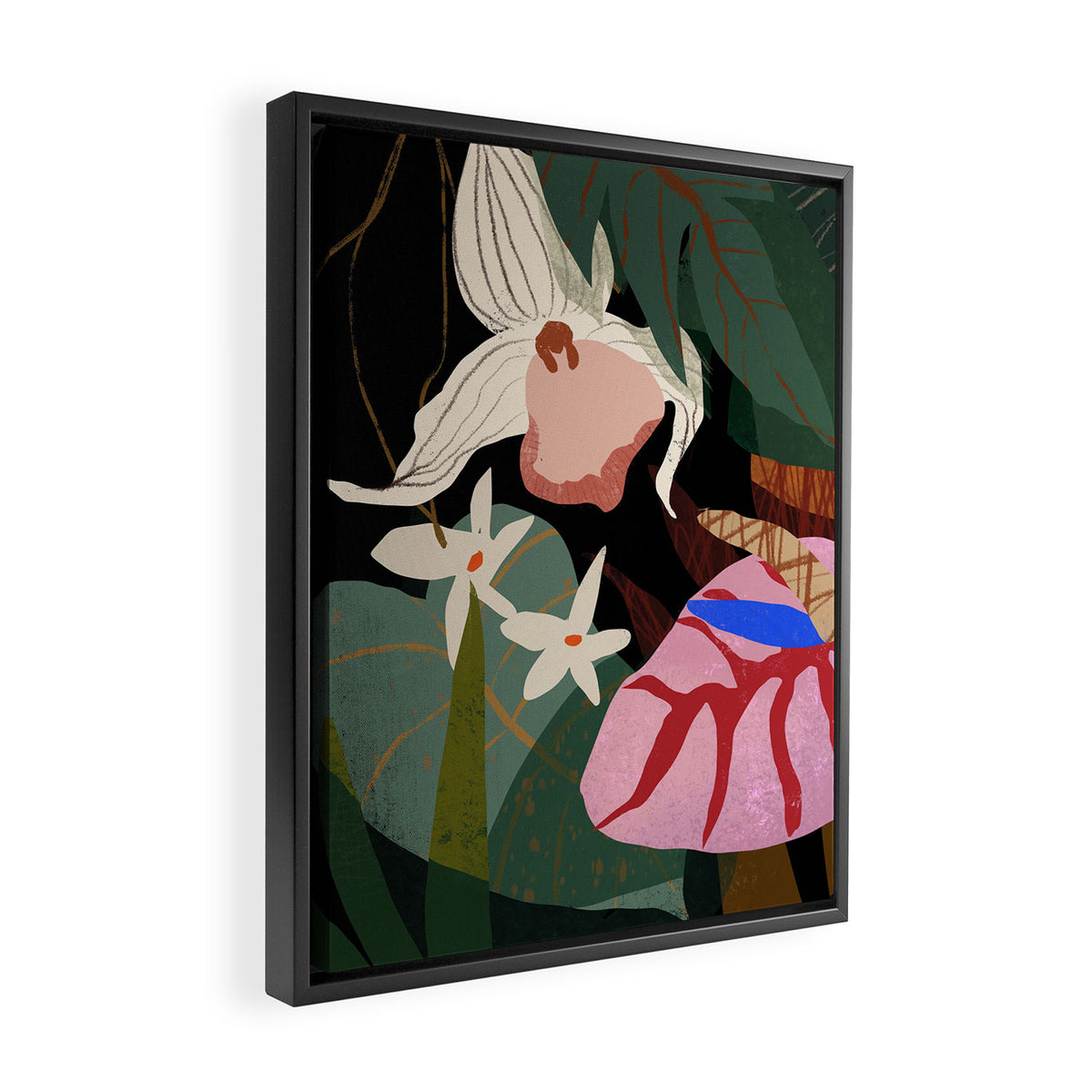 Orchid Framed Canvas Print Gallery Image 2