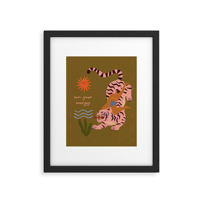 Own Your Energy Framed Art Print Gallery Image 1