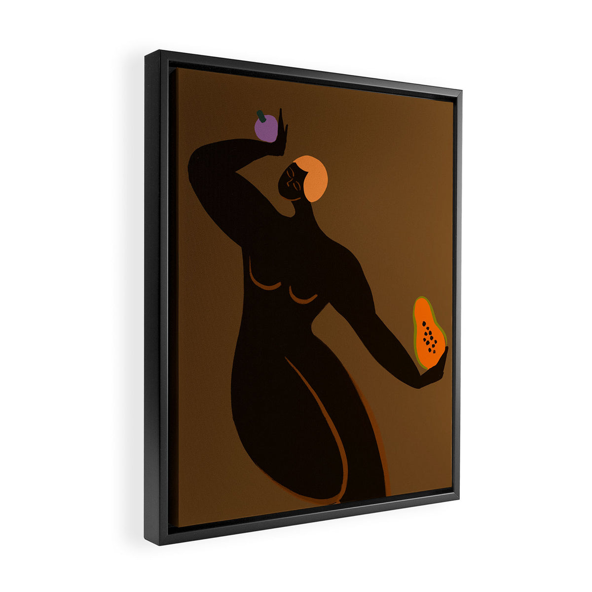 Papaya and Mangosteen Framed Canvas Print Gallery Image 2