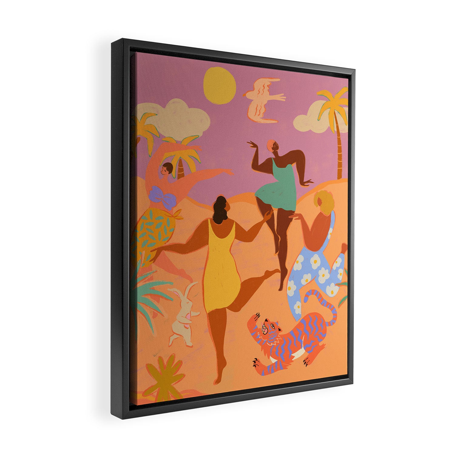 Party at Sunset Framed Canvas Print Gallery Image 2