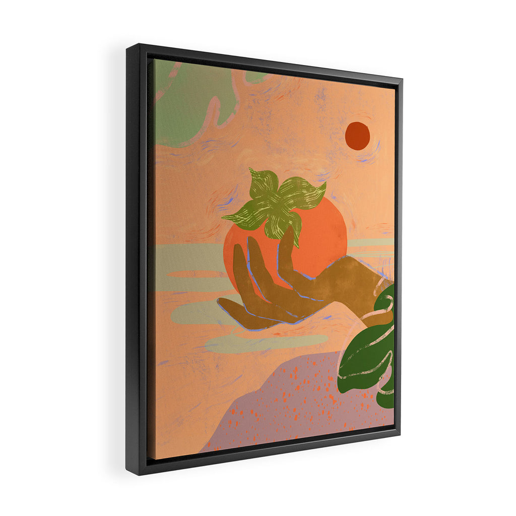 Persimmon Framed Canvas Print Gallery Image 2