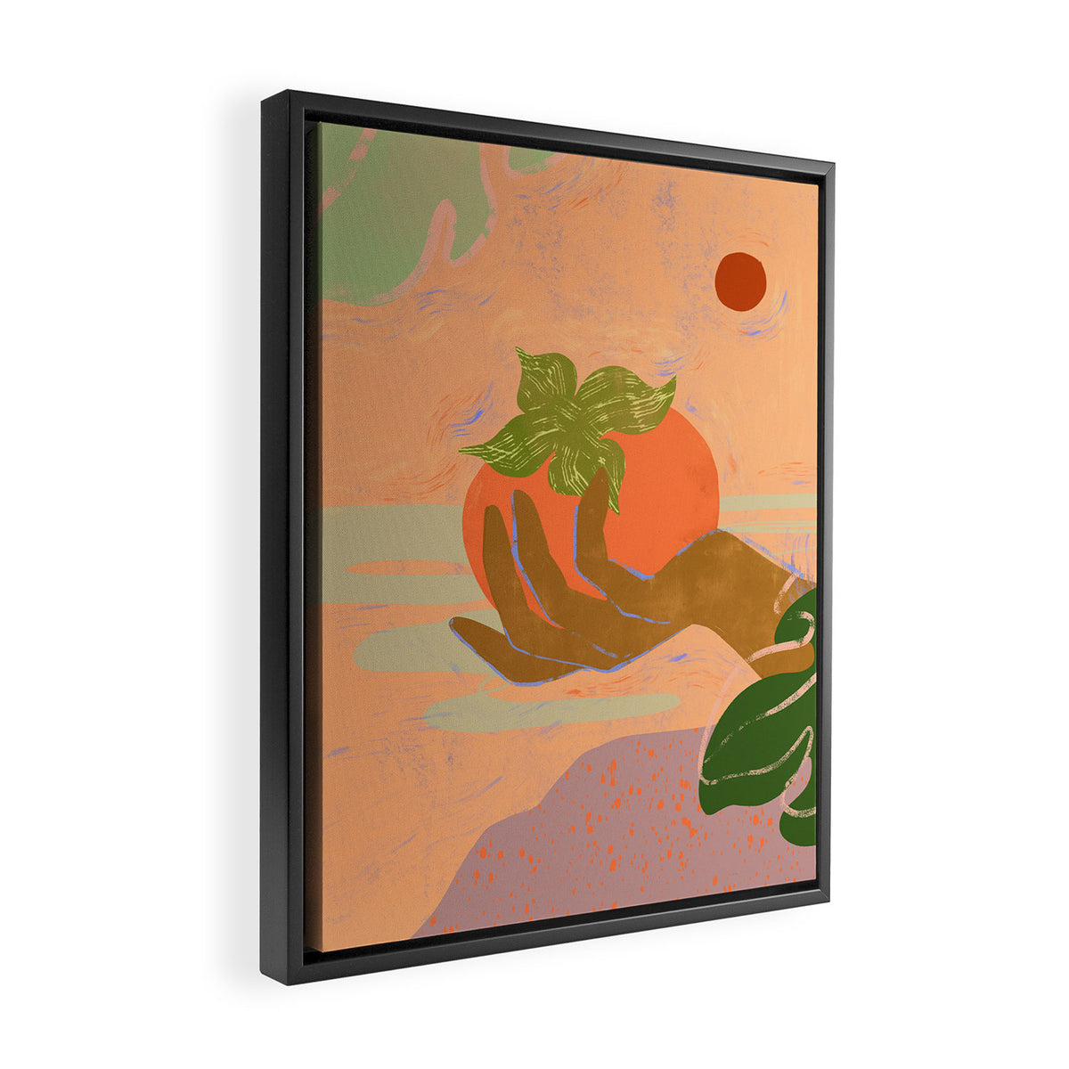 Persimmon Framed Canvas Print Gallery Image 2