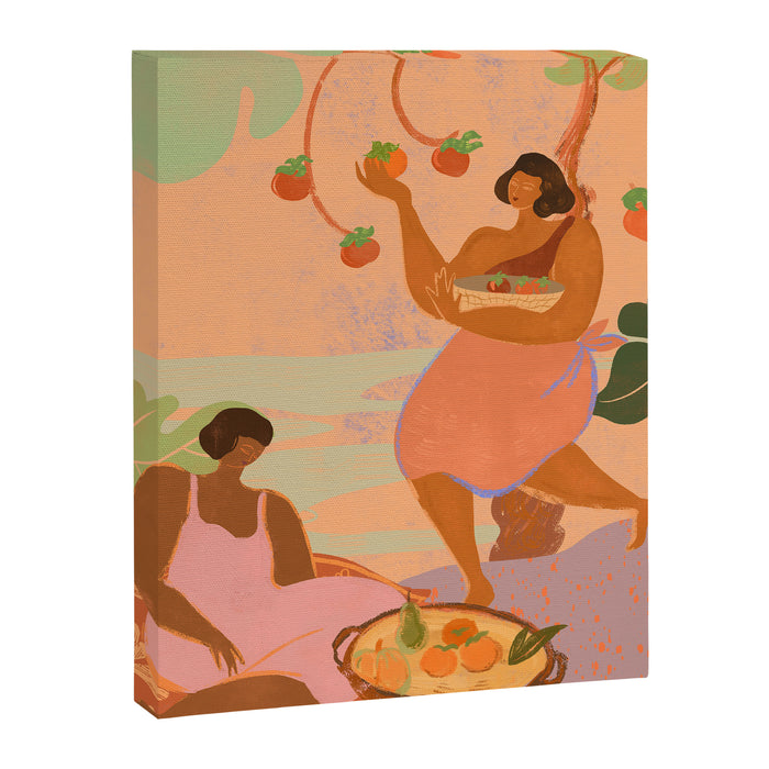 Persimmons in Autumn Canvas Print Gallery Image 1