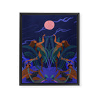 Pink Moon Framed Canvas Print Gallery Image 6