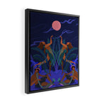 Pink Moon Framed Canvas Print Gallery Image 2