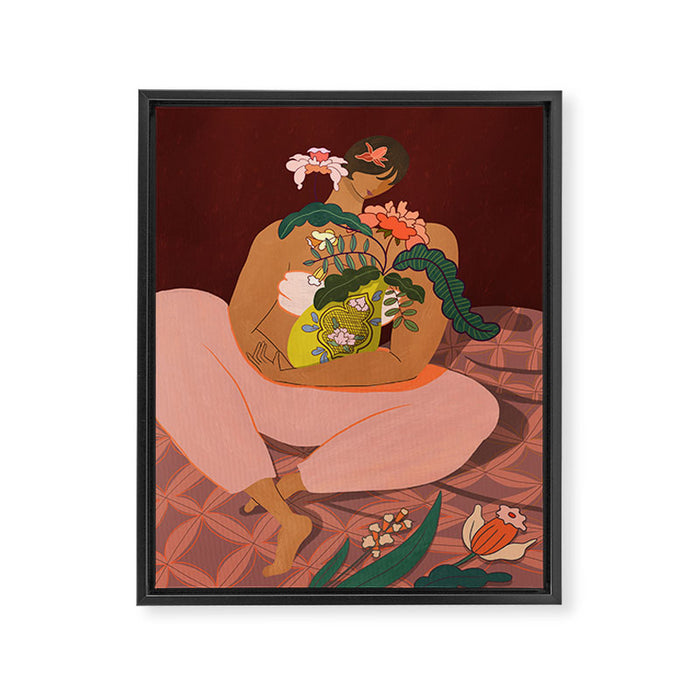 Plant Mama Framed Canvas Print Gallery Image 1